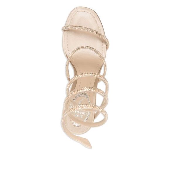 Rene Caovilla Women Cleo Crystal Sandals 80 - Picture 4 of 4